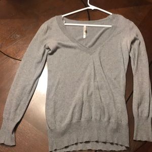 Grey V-neck Sweater